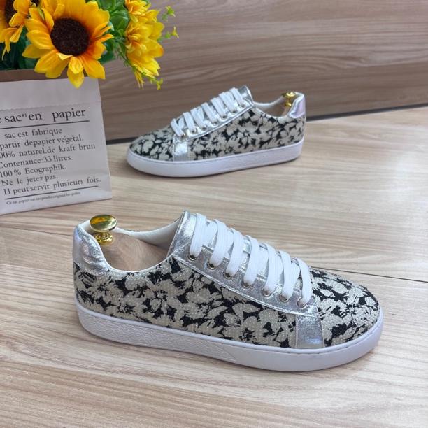 Men's casual ink pattern sneakers