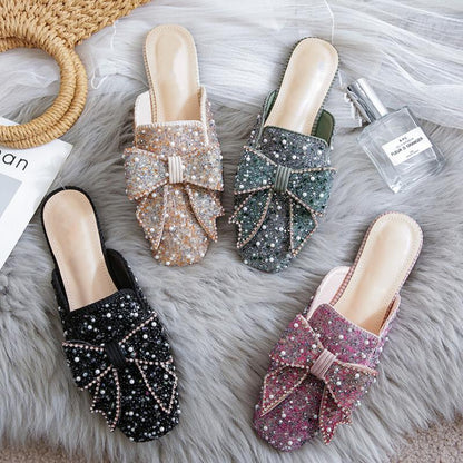 Bow Sparkle Mules