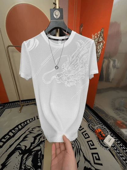 N0614 Hot Fashion Ice Silk Short Sleeve T-shirt