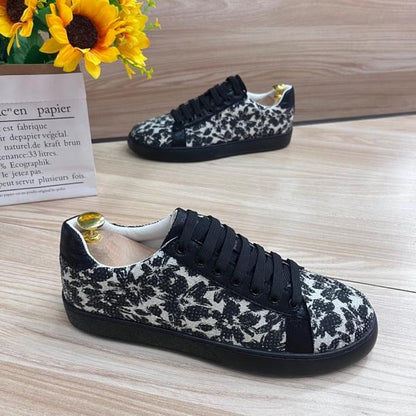 Men's casual ink pattern sneakers