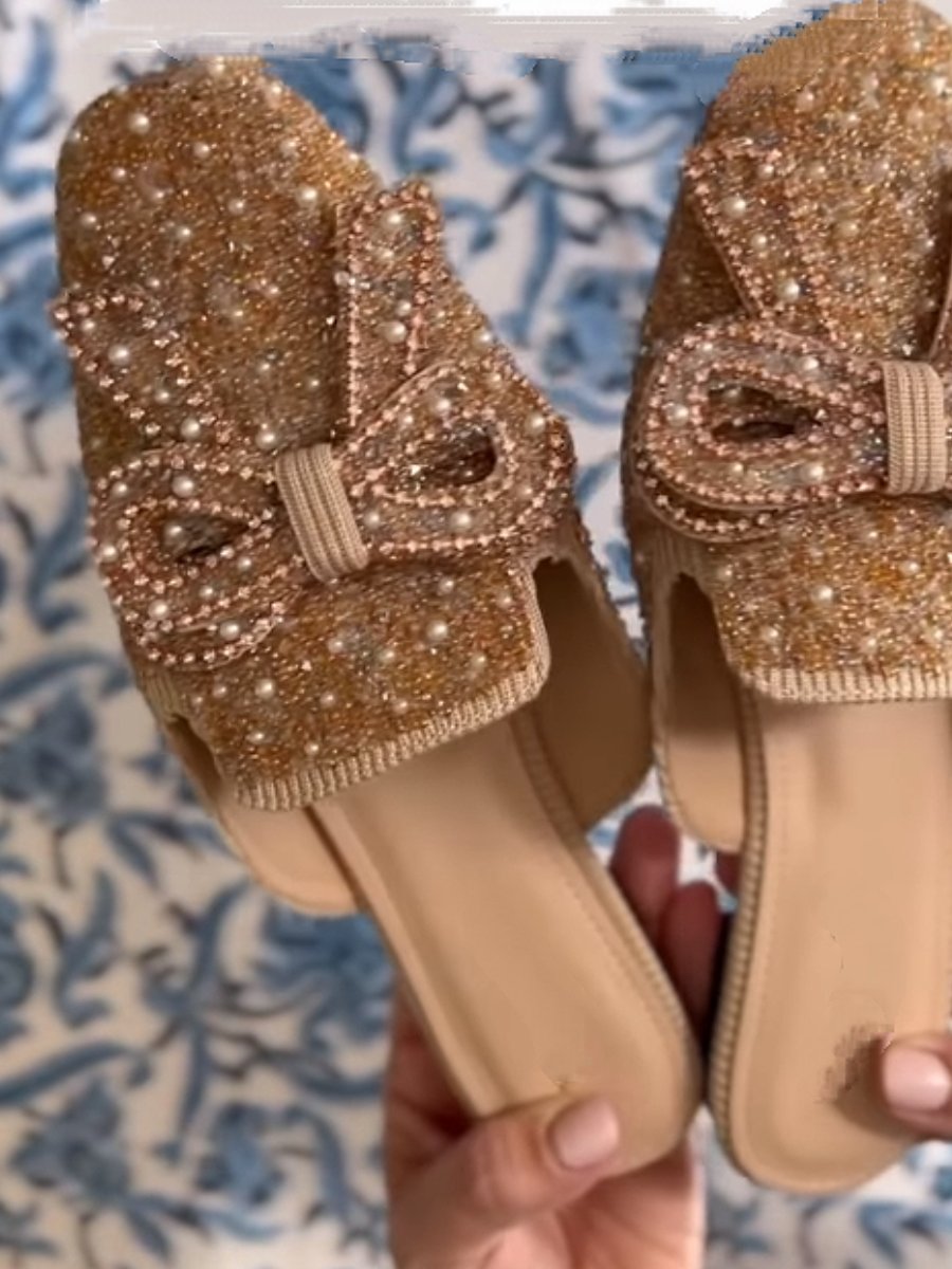 Bow Sparkle Mules