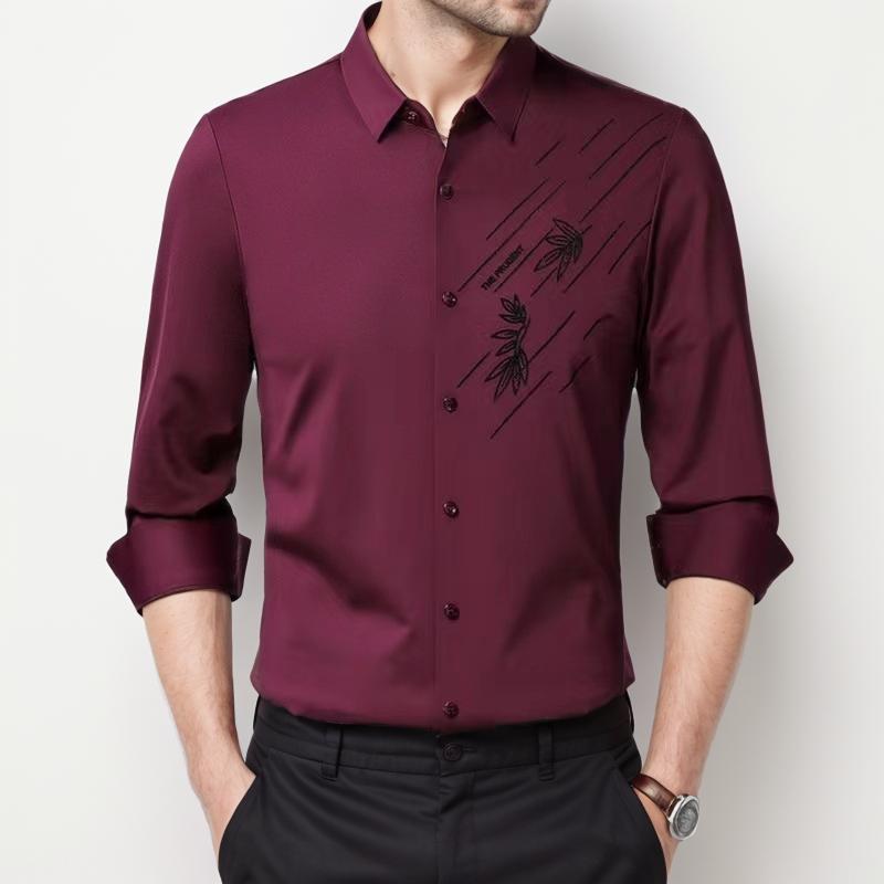 D4281 Men's Elastic Shirt【Buy 2 Get Free Shipping】