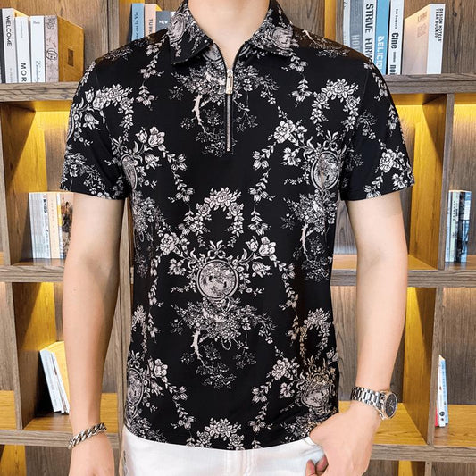 N0620 High-end luxury fashion printed T-shirt