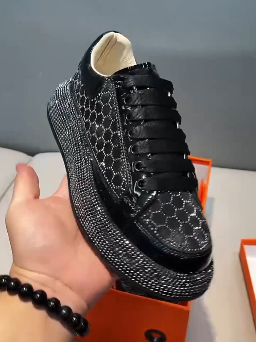 Men's casual diamond sneakers