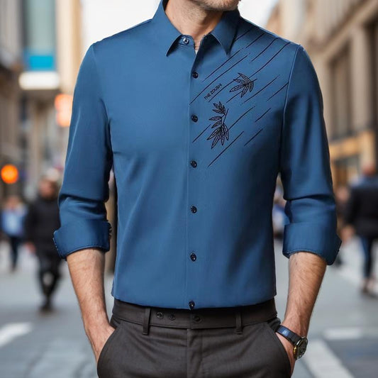 D4281 Men's Elastic Shirt【Buy 2 Get Free Shipping】