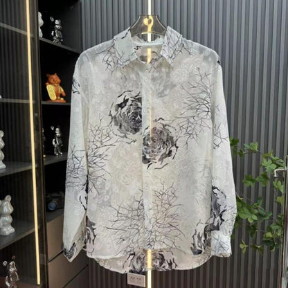 D5151 New Summer Men's Lightweight Long-sleeved Shirt