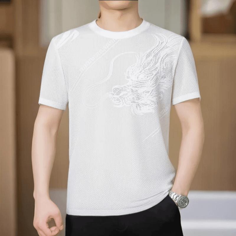 N0614 Hot Fashion Ice Silk Short Sleeve T-shirt