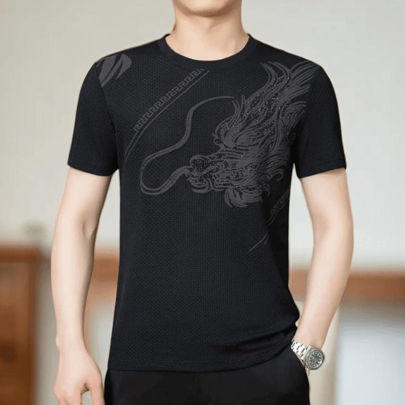 N0614 Hot Fashion Ice Silk Short Sleeve T-shirt