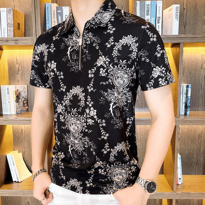 N0620 High-end luxury fashion printed T-shirt