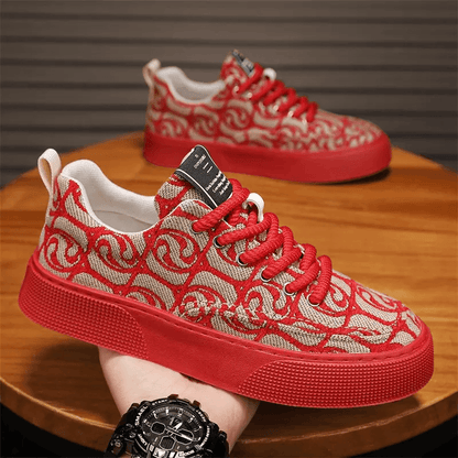 N0520 Summer new men's printed casual shoes
