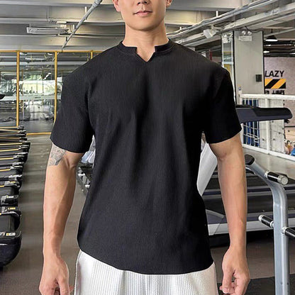 🎁Hot Sale 50% OFF⏳Men's V-Neck Short Sleeve Muscle Athletic Workout T-Shirts